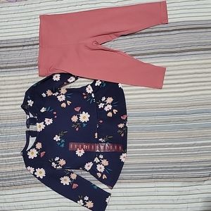 Girls 18 months Long Sleeve Top and Tights
